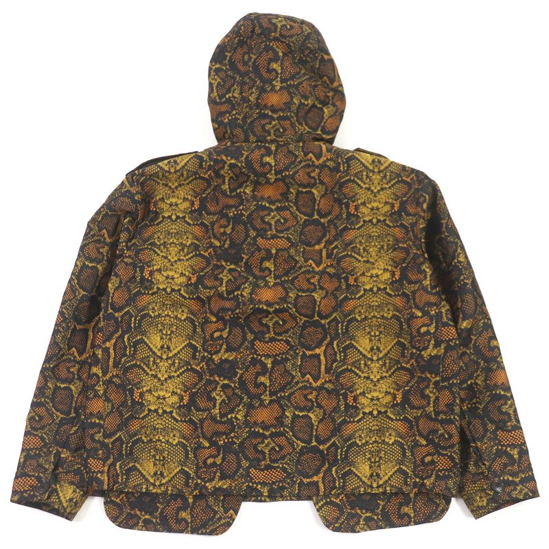 DIOR Homme 283c402b5540 Silk Blend Python Print Anorak Hoodie Blouson Jacket