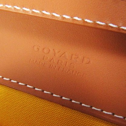 goyard Monte Carlo PM PVC Calfskin Wood Shoulder Bag / Clutch Bag Black Brown