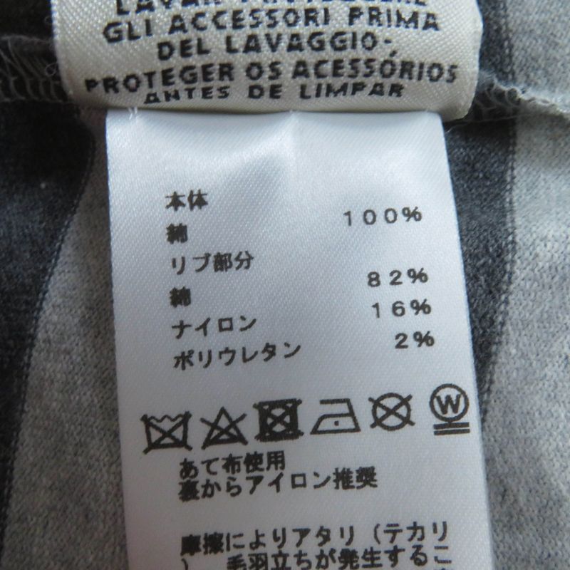 Hermes 21SS Mariniere 100% Cotton Hooded Striped Sweatshirt Dress Grey 34 Made