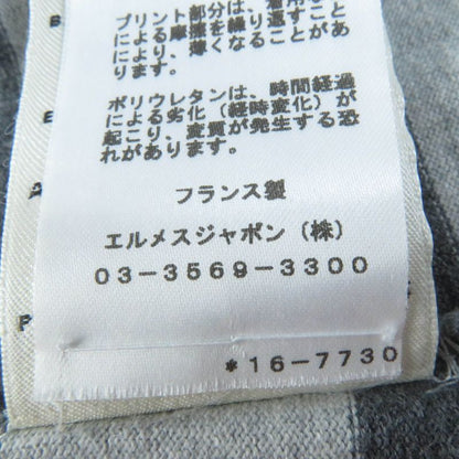 Hermes 21SS Mariniere 100% Cotton Hooded Striped Sweatshirt Dress Grey 34 Made