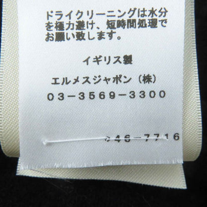 Hermes 24SS 4e2604d1 100% Cashmere H Lift Long Sleeve Knit Pullover Black 42