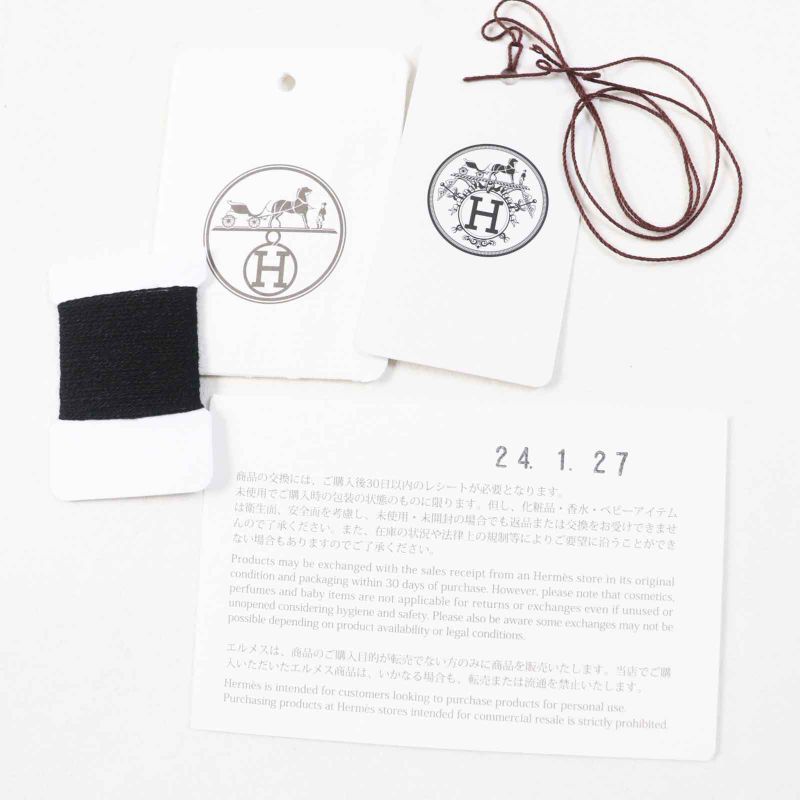 Hermes 24SS 4e2604d1 100% Cashmere H Lift Long Sleeve Knit Pullover Black 42