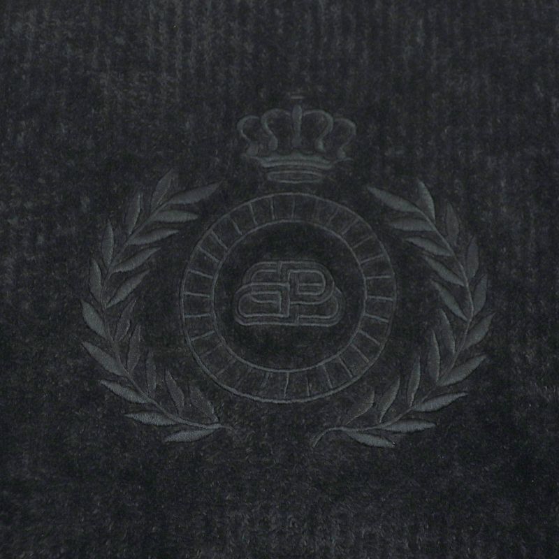 Balenciaga 2020 651106 BB Emblem Logo Embroidered Raised Fabric Pile Knit