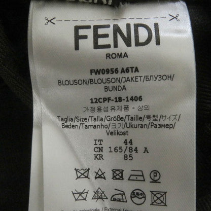 Fendi Fw0956 FF Logo Zucca Logo Tape Hooded Mountain Hoodie Brown 44 Made In