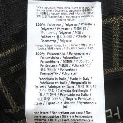 Fendi Fw0956 FF Logo Zucca Logo Tape Hooded Mountain Hoodie Brown 44 Made In