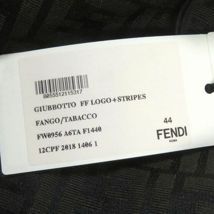 Fendi Fw0956 FF Logo Zucca Logo Tape Hooded Mountain Hoodie Brown 44 Made In