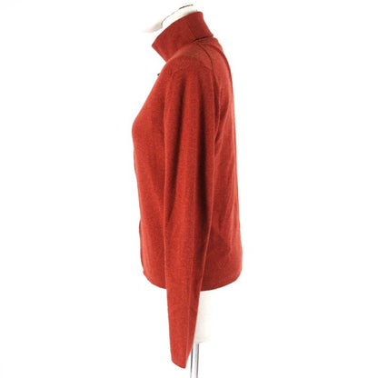 Hermes 100% Cashmere Cadenas Zip Cardigan Turtleneck Sleeveless Knit Ensemble