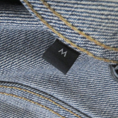 Celine 2q660930f Cotton Union Wash Hooded Denim Jacket Indigo Blue M Made In