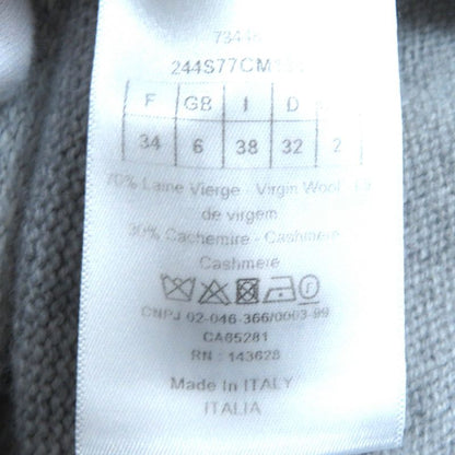 Christian DIOR 244s77cm (30.31in)134 Alps Wool Cashmere Star Logo Stand Collar