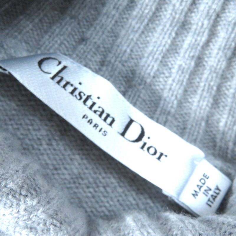 Christian DIOR 244s77cm (30.31in)134 Alps Wool Cashmere Star Logo Stand Collar