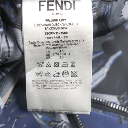  Fendi 2021 Fw1088 FF Logo Total Pattern Hooded Double Zip Up Reversible