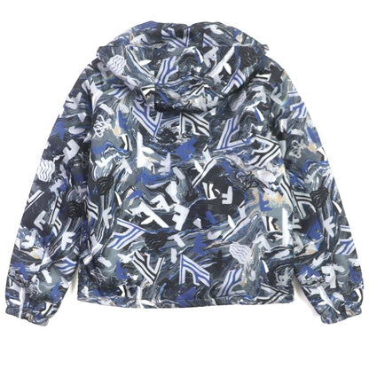  Fendi 2021 Fw1088 FF Logo Total Pattern Hooded Double Zip Up Reversible