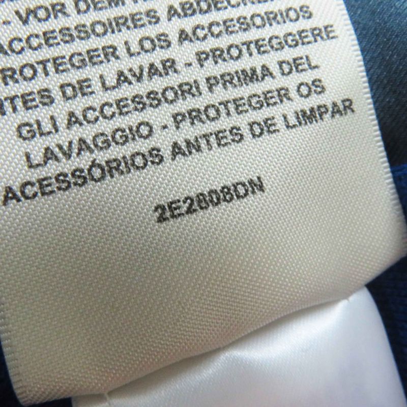 Hermes 22SS 2e2808dn Silk Rayon Twill Raine Tattersall Zigzag Knit Blue 38