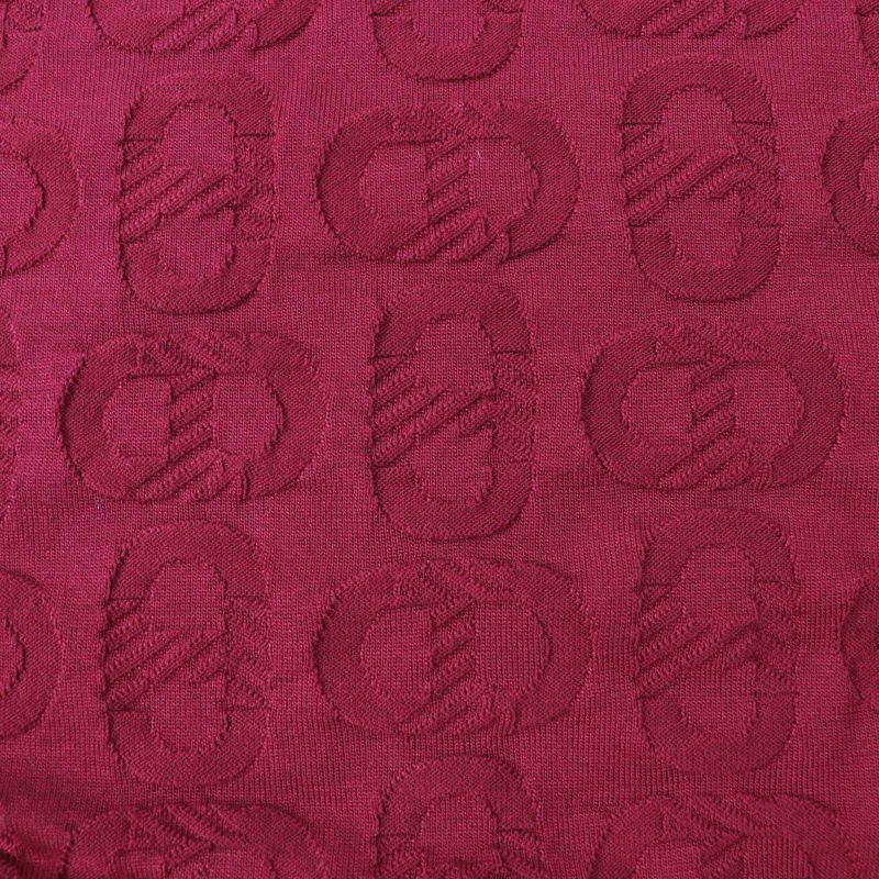 Hermes 23SS 3e2614d3 Silk Cotton Chaine D'ancre Knit Pullover Bordeaux 38 Made