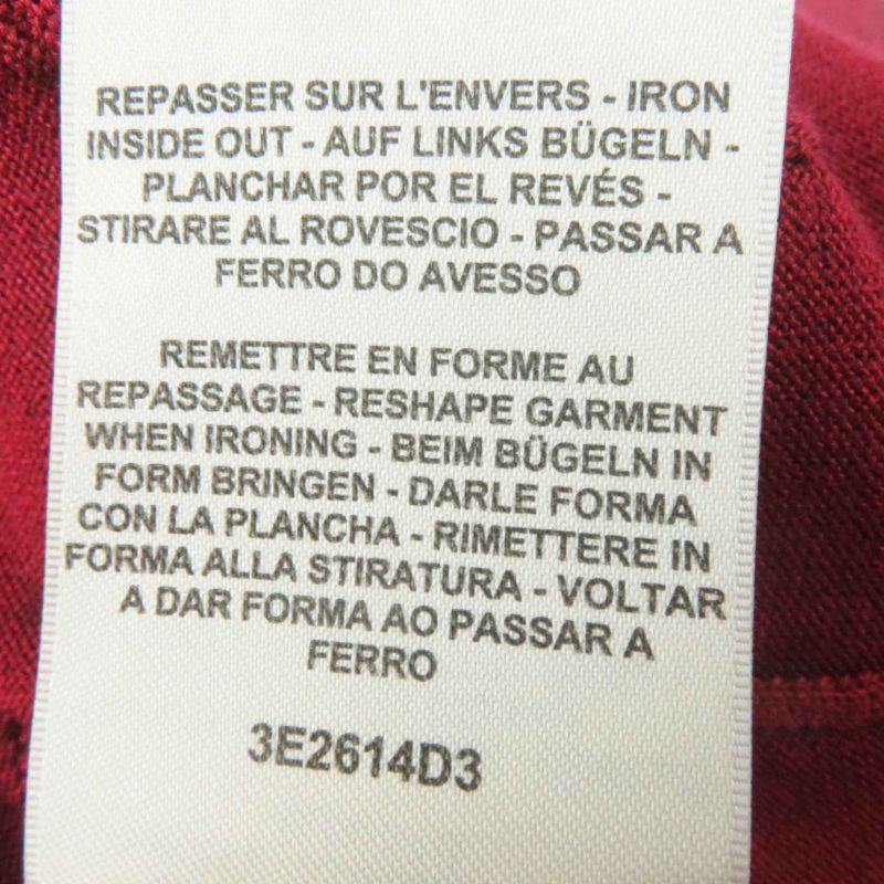 Hermes 23SS 3e2614d3 Silk Cotton Chaine D'ancre Knit Pullover Bordeaux 38 Made