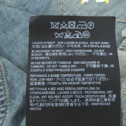 Saint Laurent Paris 530376 100% Cotton Embroidery Long Sleeve Denim Western