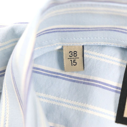  Gucci 22AW 703396 GG Embroidered Striped Pattern Logo Button Long Sleeve Long