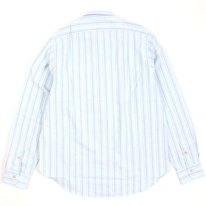  Gucci 22AW 703396 GG Embroidered Striped Pattern Logo Button Long Sleeve Long