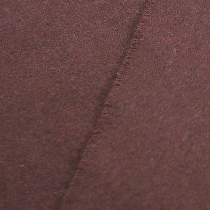  Hermes 100% Cashmere Fringed Logo Embroidery Large Scarf Red