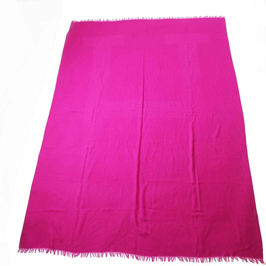 Hermes Cashmere Wool Big H Pattern Scarf / Scarf Pink Ladies