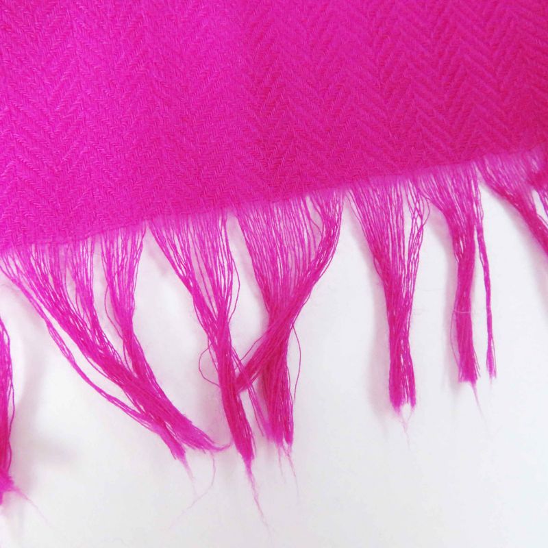 Hermes Cashmere Wool Big H Pattern Scarf / Scarf Pink Ladies