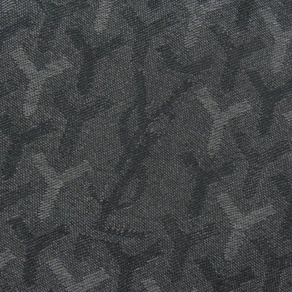 Saint Laurent Paris Cashmere Silk Stefano Virati Period Logo Fringe Scarf Black