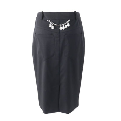 Christian DIOR Vintage 2004 4h12033422 Galliano Period Knee-length Wool Skirt