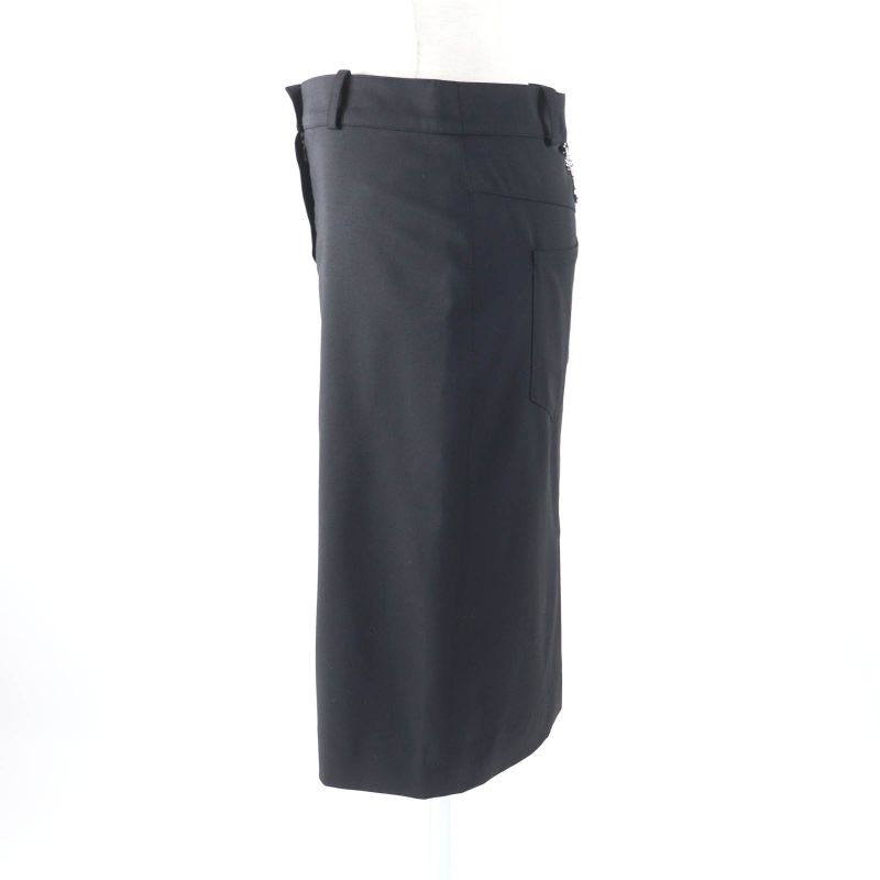 Christian DIOR Vintage 2004 4h12033422 Galliano Period Knee-length Wool Skirt