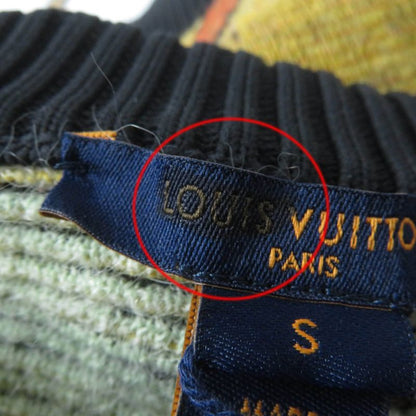 Louis Vuitton 22AW 1aamcf Wool Mohair Blend Leather Long Sleeve Knit With Logo