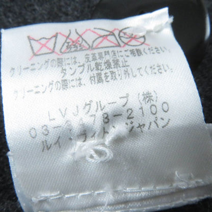 Louis Vuitton Wool Cashmere Blend Lamb Leather Trim Lined Monogram With Belt