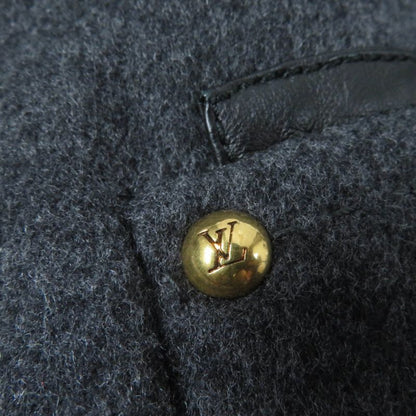 Louis Vuitton Wool Cashmere Blend Lamb Leather Trim Lined Monogram With Belt