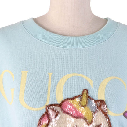 Gucci 22AW 617964 100% Cotton 100% Sequin Embellished Banana Sweatshirt Light