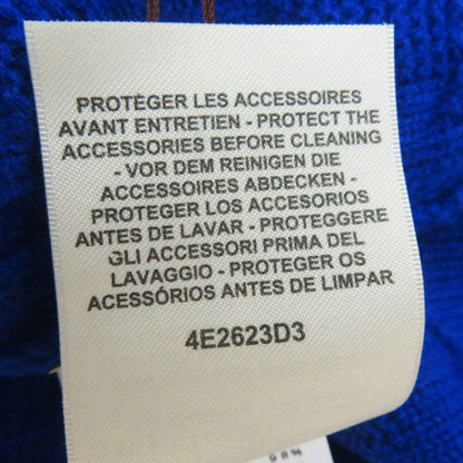 Hermes 24SS 4e2623d3 Wool Oversized H Motif Long Sleeve Knit Hoodie/hoodie Blue