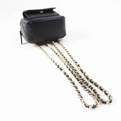 CHANEL Ap3753 Random Serial Matelasse Caviar Skin Backpack/backpack Black Gold