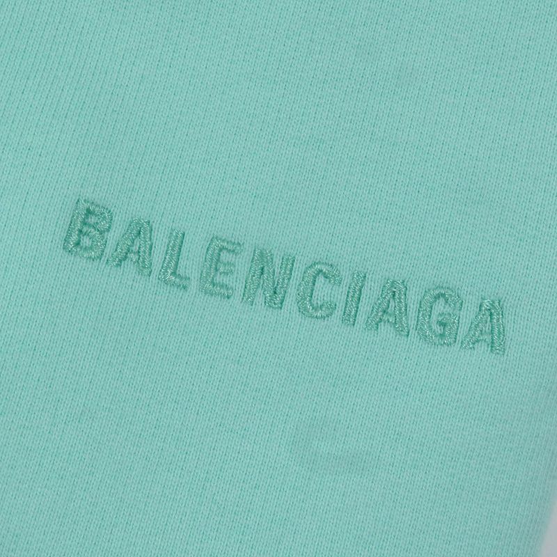 Balenciaga 21AW 674594 Cotton Wardrobe Unifit Logo Embroidery Jogger Pants