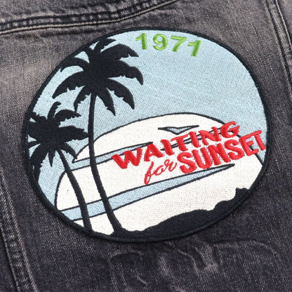 Saint Laurent Paris 505820 100% Cotton Sunset Patch Waiting For Sunset Third
