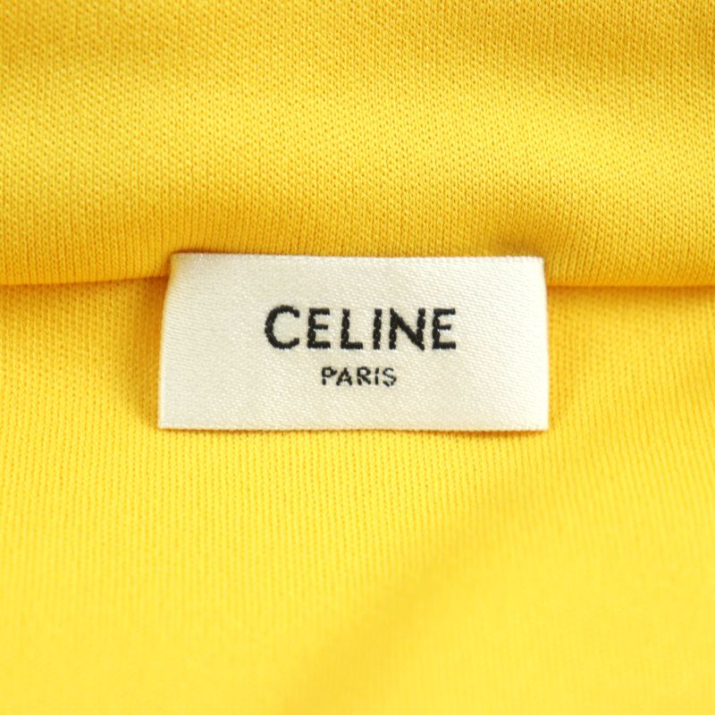 Celine 2y8311210 Logo Print Triomphe Zip With Snap Buttons Blouson Track Jacket