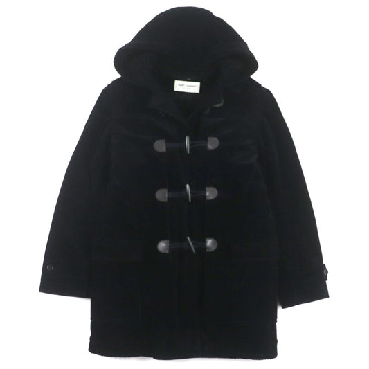  Saint Laurent Paris 529578 Lined Mouton Corduroy Logo Toggle Button Duffle