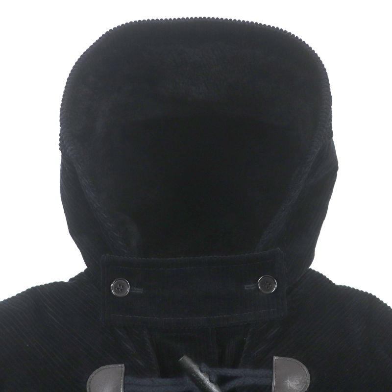  Saint Laurent Paris 529578 Lined Mouton Corduroy Logo Toggle Button Duffle