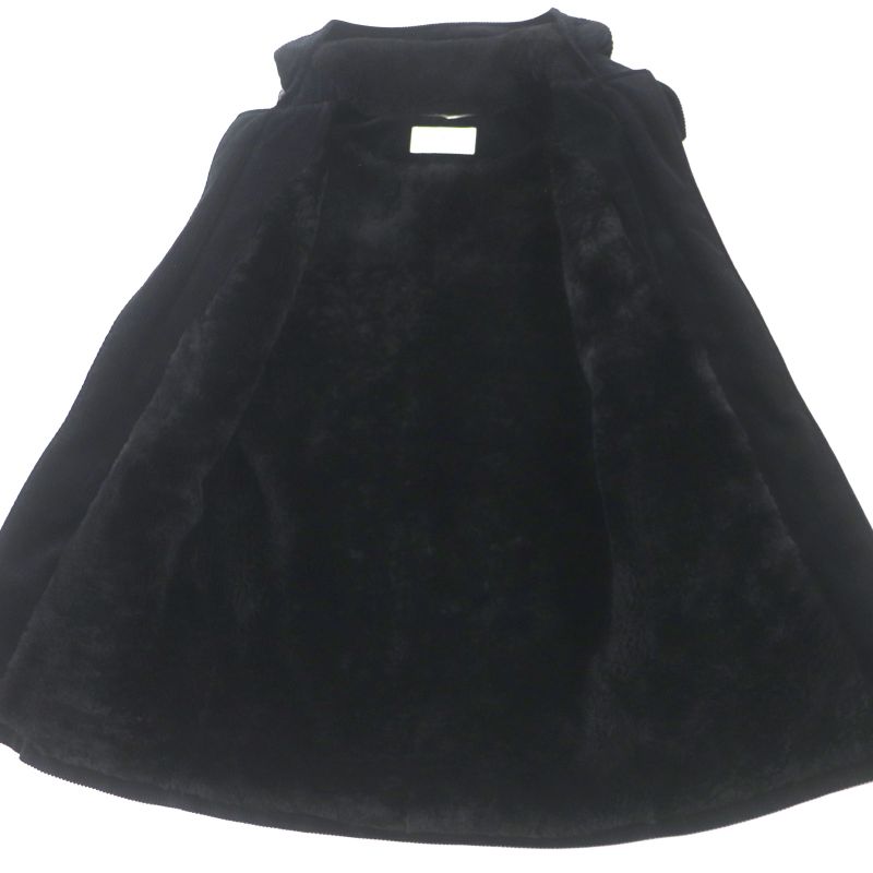  Saint Laurent Paris 529578 Lined Mouton Corduroy Logo Toggle Button Duffle