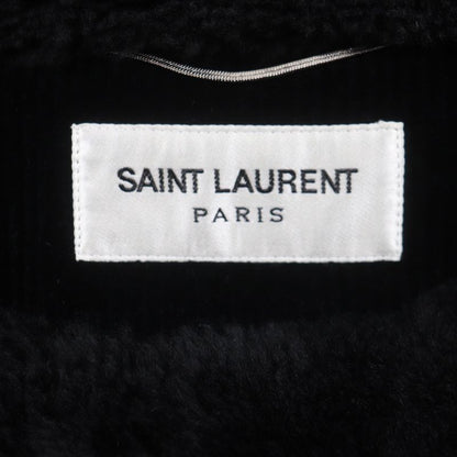  Saint Laurent Paris 529578 Lined Mouton Corduroy Logo Toggle Button Duffle