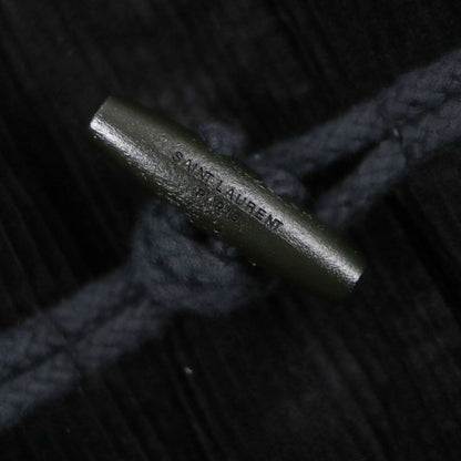  Saint Laurent Paris 529578 Lined Mouton Corduroy Logo Toggle Button Duffle