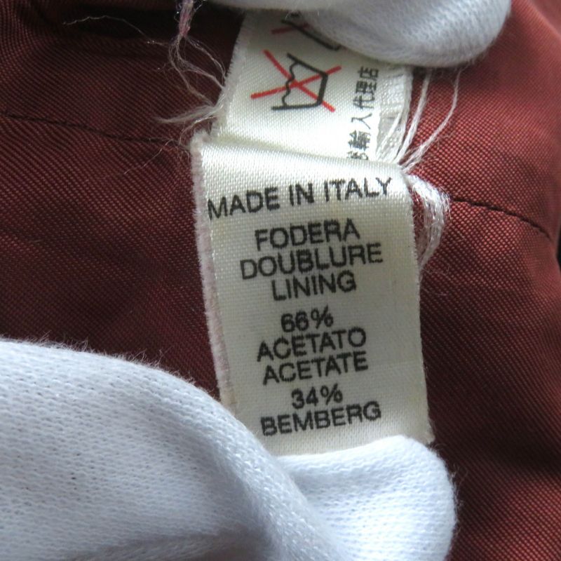 Celine Vintage 100% Wool Docking Dress With Logo Button And Belt Red 40 Genuine