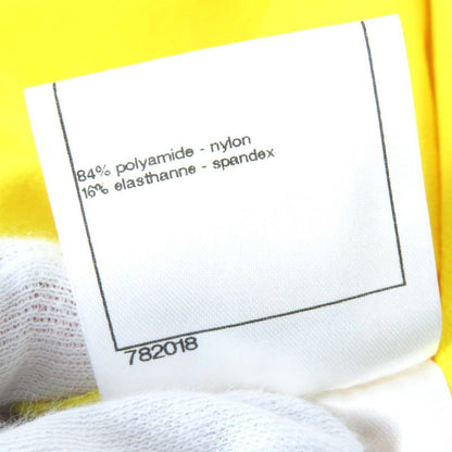 CHANEL Vintage 08P P33377 Sport Line Coco Mark Dot Pattern Collarless Zip Up