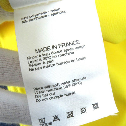 CHANEL Vintage 08P P33377 Sport Line Coco Mark Dot Pattern Collarless Zip Up