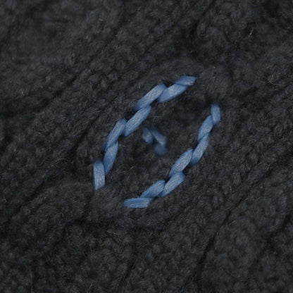 Hermes H232073n Tori Mayon 100% Cashmere Chaine D'ancre Patterned Knitted Lamb