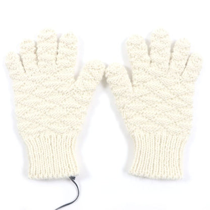  Bottega Veneta 670159 V10k0 100% Wool Knit Gloves White M Made