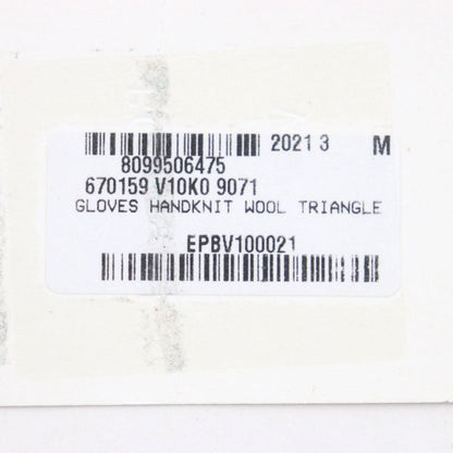  Bottega Veneta 670159 V10k0 100% Wool Knit Gloves White M Made