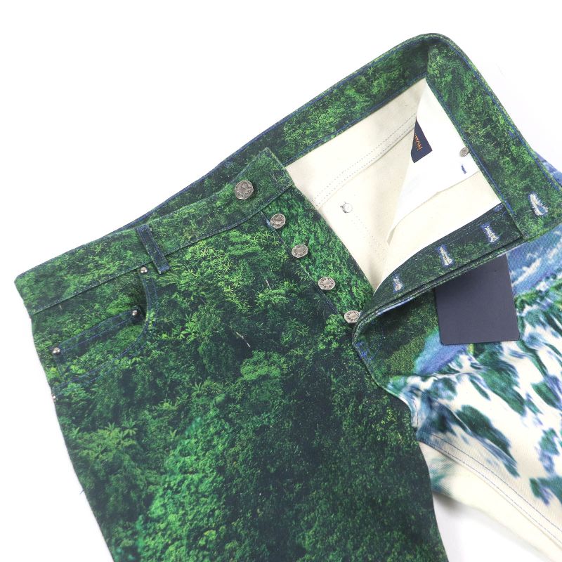 Louis Vuitton 22SS 1a9stj Amen Break Landscape Graphic Monogram Leather Patch