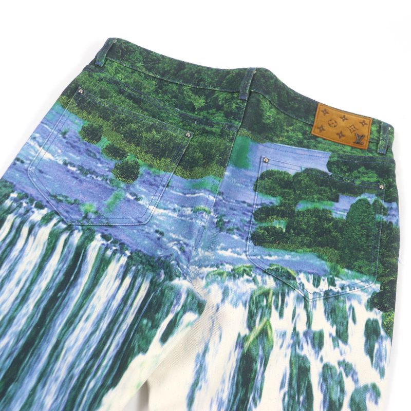 Louis Vuitton 22SS 1a9stj Amen Break Landscape Graphic Monogram Leather Patch